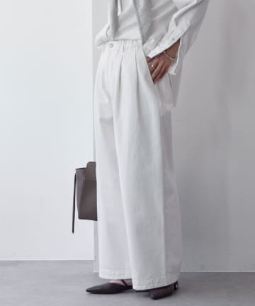 RIVE DROITE(リヴドロワ) 予約【A・MONN.:.(アモン)】ホワイトデニムパンツ