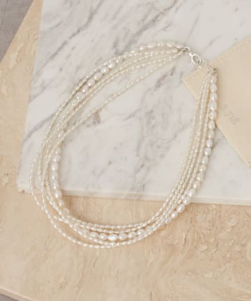 GALLARDAGALANTE(ガリャルダガランテ) 【2.718】MIXパール5連ネックレス