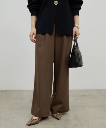 GALLARDAGALANTE(ガリャルダガランテ) タックワイドパンツ２