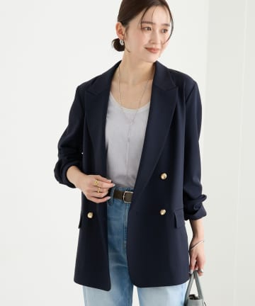 リヴドロワ　ジャケット　グレー　Fサイズ RIVE DROITE(リヴドロワ) レディースのテーラードジャケットの商品一覧