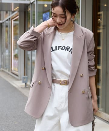 リブドロワ　ベージュ テーラードジャケット RIVE DROITE(リヴドロワ) レディースのテーラードジャケットの商品一覧