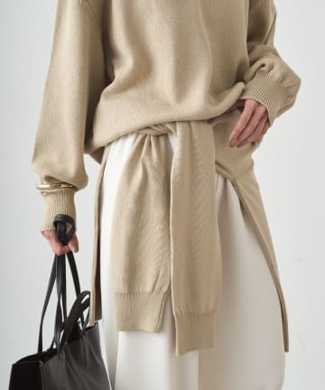 LOUNGEDRESS(ラウンジドレス) 【JAPAN MADE】肩掛けニット
