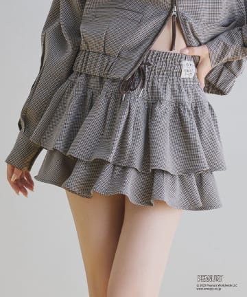 NICE CLAUP / OLIVE des OLIVE OUTLET(ナイスクラップ  / オリーブ デ オリーブ アウトレット) 【one after another】フリルミニスカート