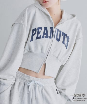 NICE CLAUP / OLIVE des OLIVE OUTLET(ナイスクラップ  / オリーブ デ オリーブ アウトレット) 【one after another】スヌーピー刺繍入りパーカー