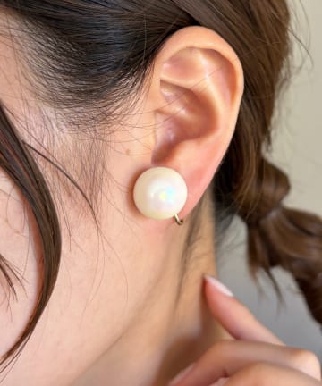 Lattice(ラティス) 【オケージョン】パールイヤリング