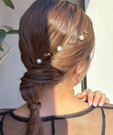 Lattice(ラティス) 【オケージョン】パールリボンUピンセット(8P)