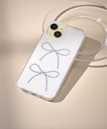 Lattice(ラティス) リボンモチーフスマホケース(iPhone15)