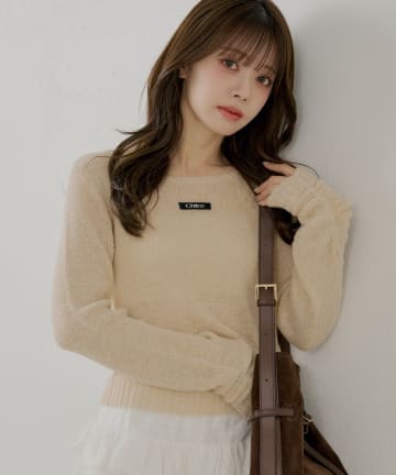 Chico(チコ) ラメシアーコンパクトニット