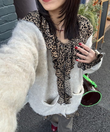 CIAOPANIC(チャオパニック) ラッフル付け襟SETチュニックブラウス