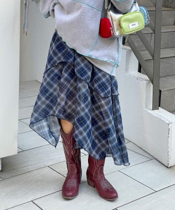 まるお(@_maruoo0___)企画】レース切替迷彩巻きスカート | CIAOPANIC