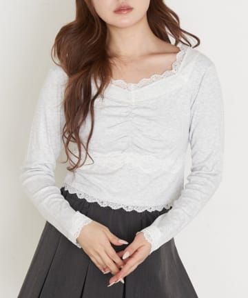 RAY CASSIN(レイカズン) パット付きレースロンT