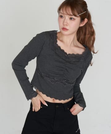 RAY CASSIN(レイカズン) パット付きレースロンT