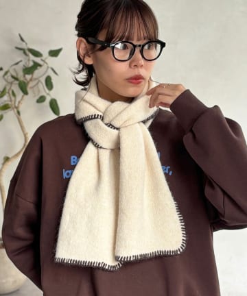 CPCM(シーピーシーエム) アソート配色ステッチマフラー