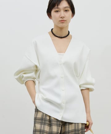 GALLARDAGALANTE(ガリャルダガランテ) 【近日予約開始】【美シルエット】ウエストシェイプカーディガン