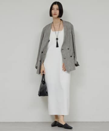 GALLARDAGALANTE(ガリャルダガランテ) 【近日予約開始】【前後2way】ストレッチ2WAYワンピース