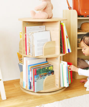 salut!(サリュ) 《WEB限定再入荷》回転式絵本ラック／chambre d'enfants