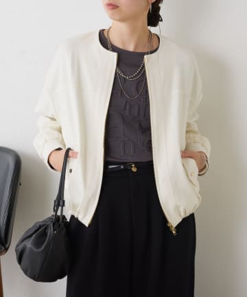 Jena　espace merveilleux(ジェナ　エスパスメルヴェイユ) 裾ドロストブルゾン