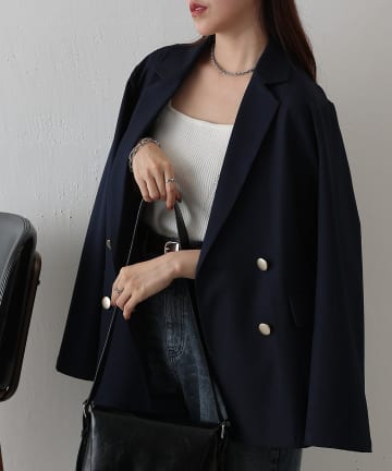 COLONY 2139(コロニー トゥーワンスリーナイン) 金釦ダブルテーラードジャケット