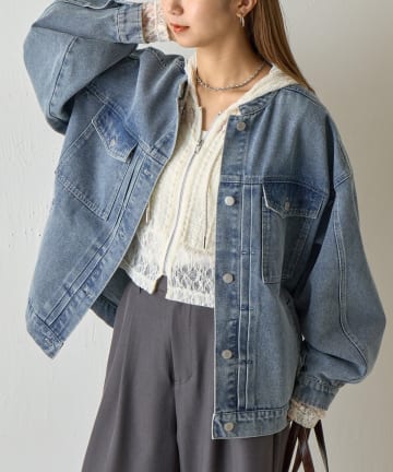 COLONY 2139(コロニー トゥーワンスリーナイン) スタンドカラータックGジャン