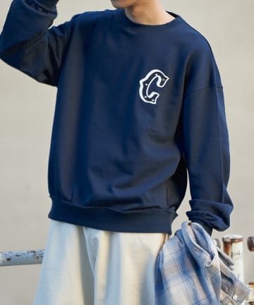 CIAOPANIC(チャオパニック) ラインストーンクルーネックスウェット