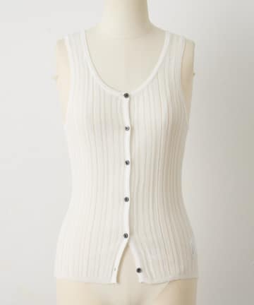 COLONY 2139(コロニー トゥーワンスリーナイン) 【paradigm】コットンモダール針抜シアーリブタンク