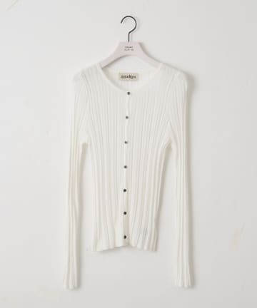 COLONY 2139(コロニー トゥーワンスリーナイン) 【paradigm】コットンモダール針抜シアーリブカーデ