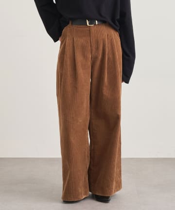 OUTLET(アウトレット) 【SHENERY】コーデュロイワイドパンツ