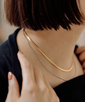 OUTLET(アウトレット) 【ear PAPILLONNER】マグネット２連ネックレス