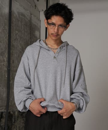 OUTLET(アウトレット) 【Ciaopanic】ヘンリーネックパーカー