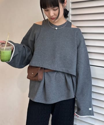 OUTLET(アウトレット) 【CIAOPANIC TYPY】アシメレイヤードライクオーバースウェット
