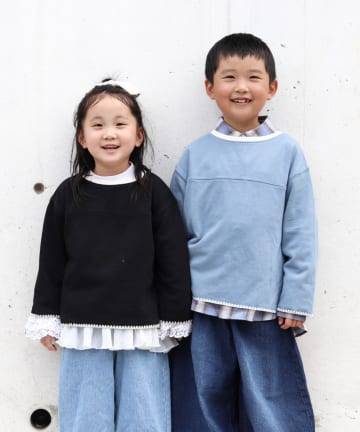 OUTLET(アウトレット) 【CIAOPANIC TYPY】ハマグリステッチ配色スウェット