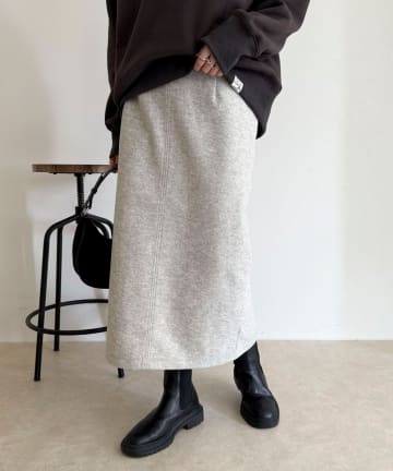 FREDY & GLOSTER(フレディ アンド グロスター) ソフトニットメルトンスカート