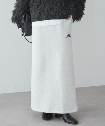 PUAL CE CIN(ピュアルセシン) 裏ボアスウェットスカート