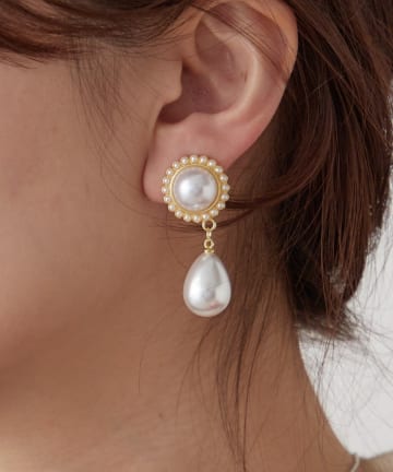 NICE CLAUP / OLIVE des OLIVE OUTLET(ナイスクラップ  / オリーブ デ オリーブ アウトレット) 【RMAF】パールイヤリング