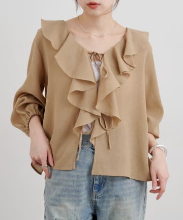 SHENERY(シーナリー) 【26SS予約】フリルカラーブラウス