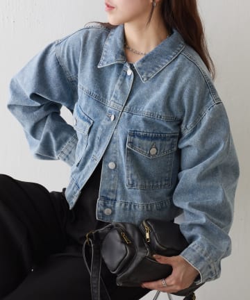 COLONY 2139(コロニー トゥーワンスリーナイン) カラーデニムショートGジャン