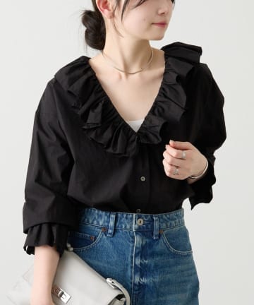 russet(ラシット) ラッフルシャツ