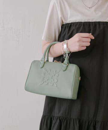 russet(ラシット) 3/12新色グリーン予約スタート《composition》レザー2WAYミニボストンバッグ