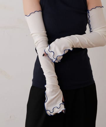 COLONY 2139(コロニー トゥーワンスリーナイン) 冷感UVシャーリングアームカバー60cm