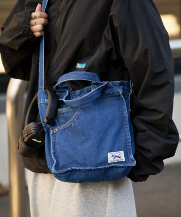 CIAOPANIC TYPY(チャオパニックティピー) ≪26SS展示会アイテム≫【FOX】別注デニム2WAYショルダーバッグ