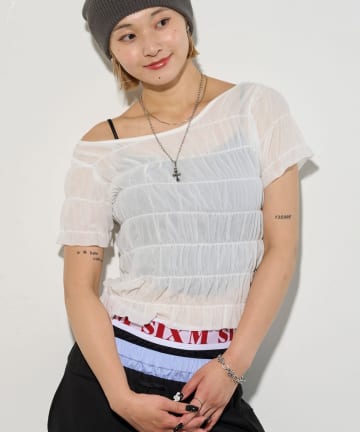 OUTLET(アウトレット) 【WHO'S WHO gallery】シアーシャーリングTEE