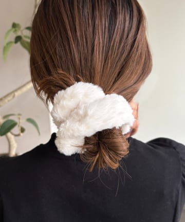 Lattice(ラティス) キルティング風エコファーシュシュ