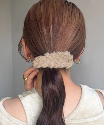 Lattice(ラティス) キルティング風エコファーパッチンピン