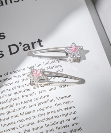 Lattice(ラティス) スターストーンヘアクリップセット(2P)