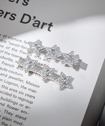 Lattice(ラティス) スターストーンヘアクリップセット(2P)