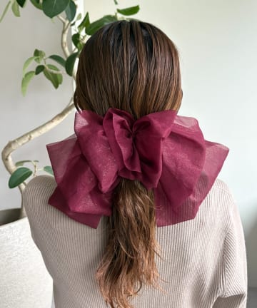 Lattice(ラティス) シアービッグリボンバレッタ