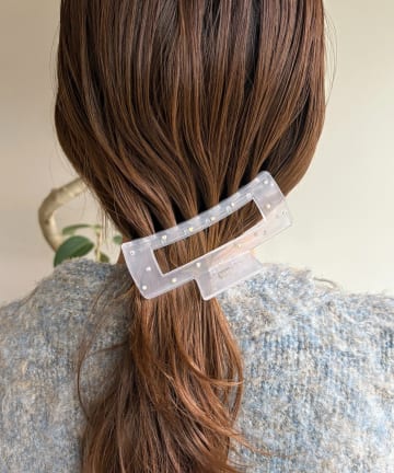 Lattice(ラティス) ストーン付きスクエアクリップ