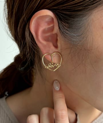 Lattice(ラティス) ハートイヤリング