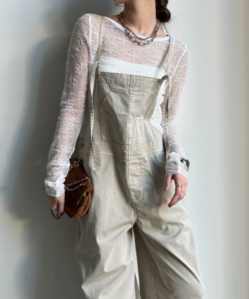 DOUDOU(ドゥドゥ) ストレッチツイルピグメント加工オールインワン