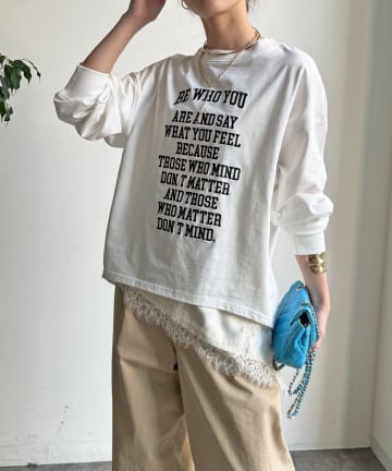 DOUDOU(ドゥドゥ) 【WEB限定】コットンロゴTEE